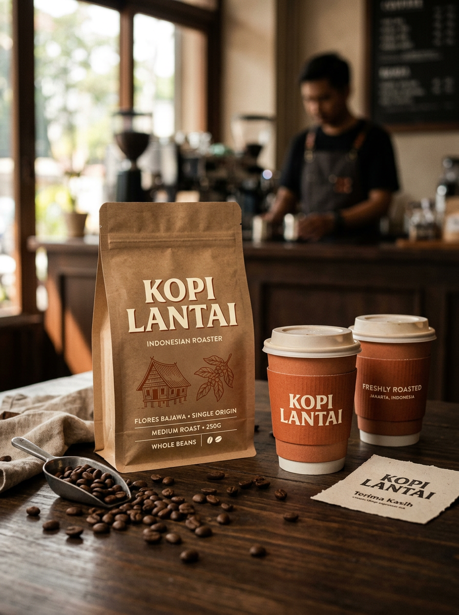 Kopi Lantai — Coffee Branding